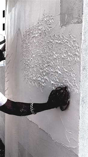 dholpuri Texture Design Create Using Berger Dholpuri #texture #walldesign #dholpuri #shorts