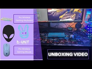 Alienware Gaming Pro Wireless Mouse and Keyboard and bonus Dota 2 RGB mousepad (unboxing video)