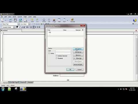Practical 1-Creating Registration Form using Kompozer