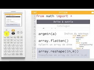 Algorithme Python : calculatrice numworks, manipulation