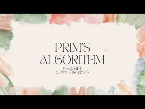 Prims Algorithm | Explained: Step-by-Step Implementation | Solved Example