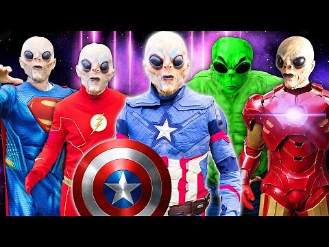 Superheroes VS Aliens!