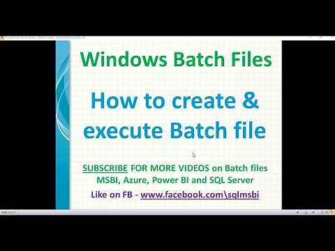 how to create simple batch file | execute batch files | copy files using batch file