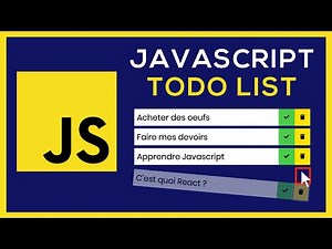 Coder une Todo List en Javascript - Tutoriel