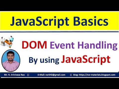 JavaScript DOM Event Handling || JavaScript Event Handling || Click || Submit || Mouseover || Events