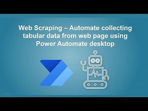 Web Scraping – Automate collecting tabular data from a web page using Power Automate desktop