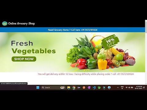 Online Grocery Shopping Project || Grocery Management System Project || LazyCoder