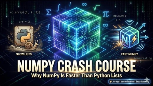 Why NumPy Is Faster Than Python Lists (Explained with Examples!) #pythontutorial #dataanalytics | Satyam Pandey