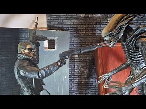 Aliens vs The Terminator - Stop Motion Animation