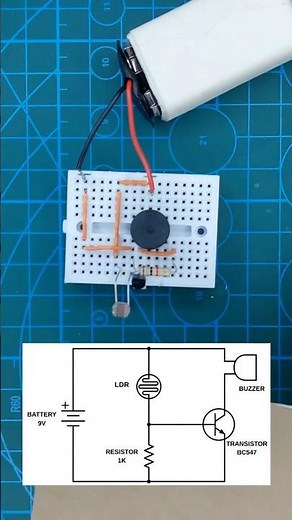 LDR Sensor Alarm Circuit | Simple & Clear Explanation