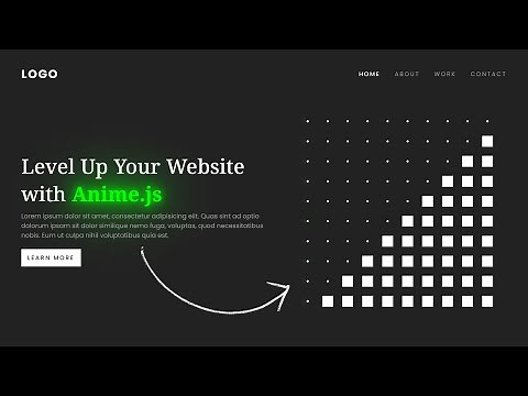 How to Make Animated Website using Anime.js