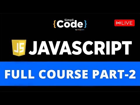 JavaScript Full Course 2025 | JavaScript Tutorial For Beginners | JavaScript Tutorial | SimpliCode
