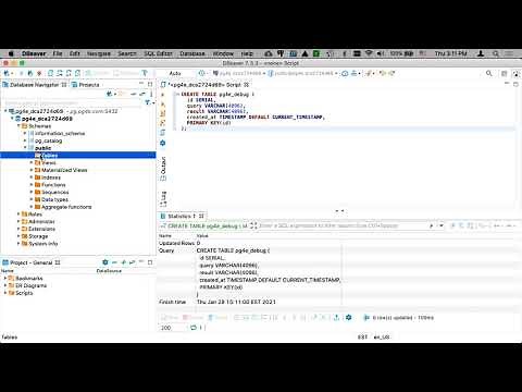 Using the DBeaver Client to Run SQL Commands
