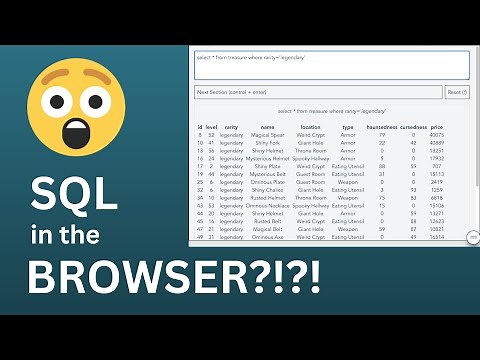 Sql.js - full SQLite in the browser