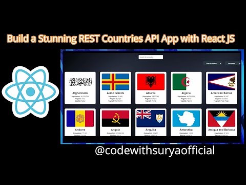 Build a Stunning REST Countries API App with React JS 🚀 | Frontend