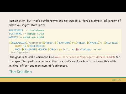 How to Create a Makefile Rule with Multiple Targets for Different Platforms and Architectures