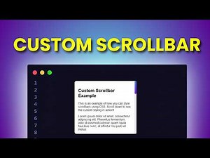 MIND-BLOWING CSS Secrets to Create a Custom Scrollbar!