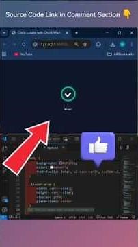 ✅ Circle Loader with Check Mark Animation in HTML, CSS & JavaScript | #preloading #cssfilters