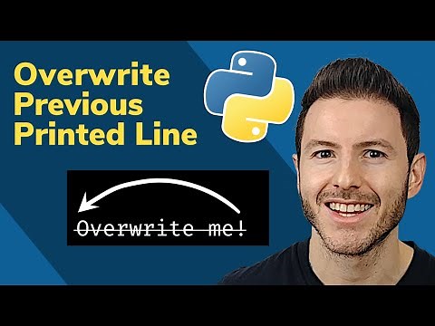 How to Overwrite Previous Printed Line in Python | Print Without Newline | Carriage Return