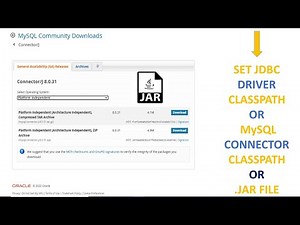 [2023] How To Set JDBC Driver Classpath | Set MySQL Connector Classpath | Set .Jar File Classpath |