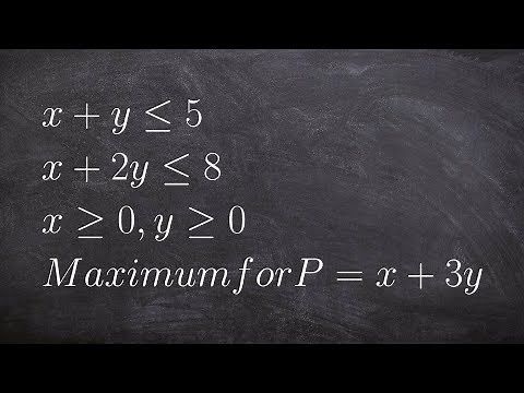 Linear programming how to optimize the objective function