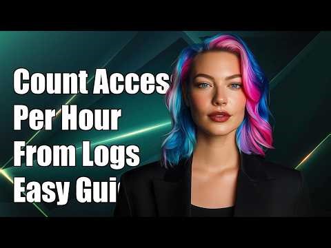 How to count accesses per hour from log file entries?