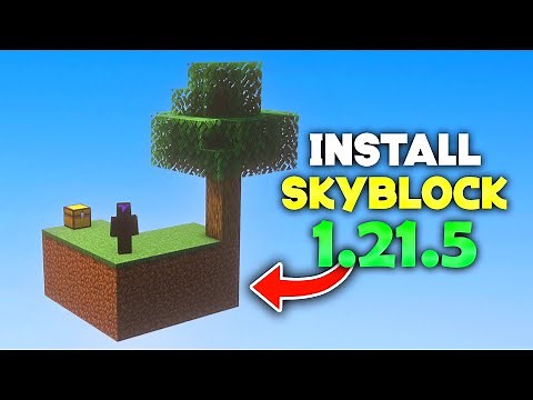 How To Download & Install Skyblock Map in Minecraft 1.21.5