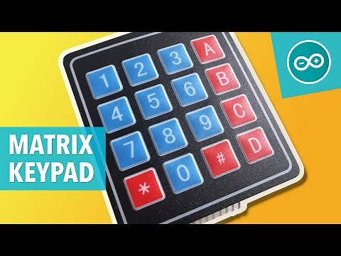4x4 MATRIX KEYPAD / MEMBRANE KEYBOARD - Arduino tutorial #26