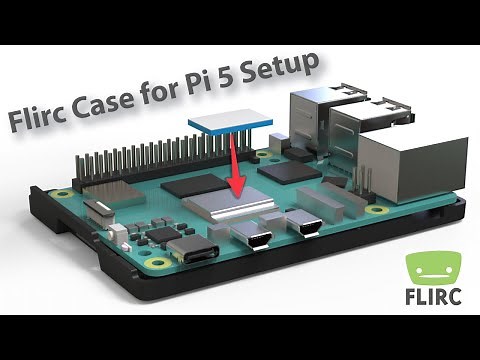 Flirc Case for the Raspberry Pi 5 setup - Thermal Pad and Lightpipe Install