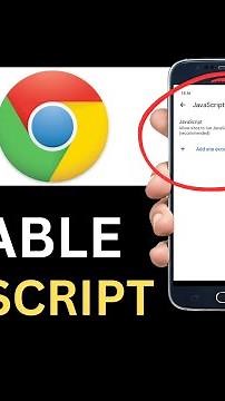 How To Enable Javascript On Google Chrome In Mobile (Full Guide)
