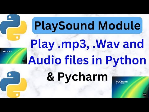 How to Play Audio or Mp3 file in Python & PyCharm | PlaySound Module Mp3 ko Python me kaise play Kre