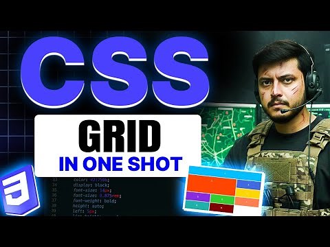 Mastering CSS Grid for 2D Layouts | GRID in CSS | CSS Full course #05