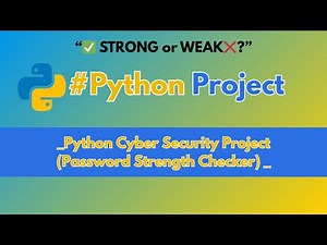 Build a Password Strength Checker in Python (Beginner Friendly)
