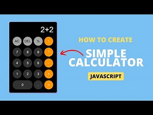 How to Create a Simple Calculator Using HTML and JavaScript | Beginner Web Development Project