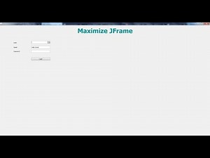 How to Open JFrame in Full Screen in Netbeans Java Swing - Intact Abode