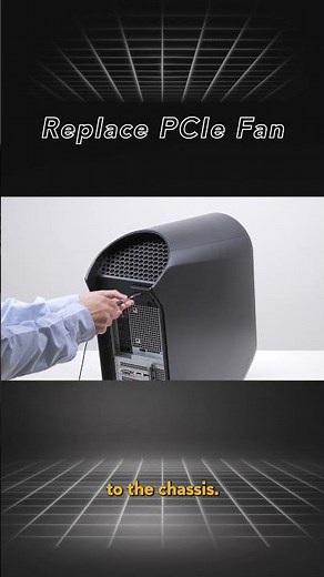 Alienware Aurora R13 R14 disassembly - How to replace the PCIe fan - Part 1 of 3