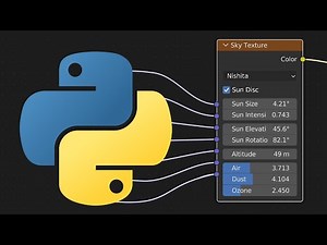Blender Python: How to manipulate the Sky Texture from a script