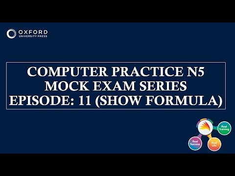 Episode 11 COMPUTER PRACTICE N5: Show the Formula