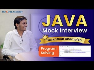 Java Mock Interview | Freshers Java Technical Round | JavaScript, Angular, Hackathon | Kiran Sir