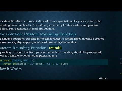 Solving Decimal Rounding Errors in Python: How to Round to Two Decimal Places