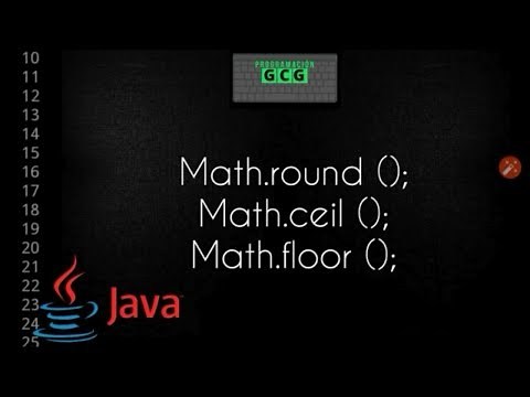 Redondear un numero en java, método round, método ceil y método floor