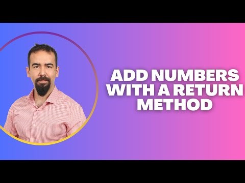 #61 Java Program to Add Numbers with a Return Method