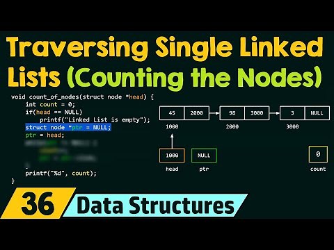 Traversing a Single Linked List (Counting the Nodes)