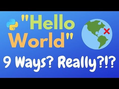 9 Ways to PRINT "Hello World" in PYTHON [With Simple Programs]