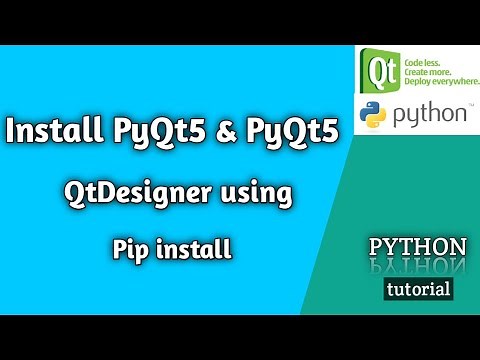 PyQt5 and QtDesigner installation and review | GUI development using python | AviUpadhyay