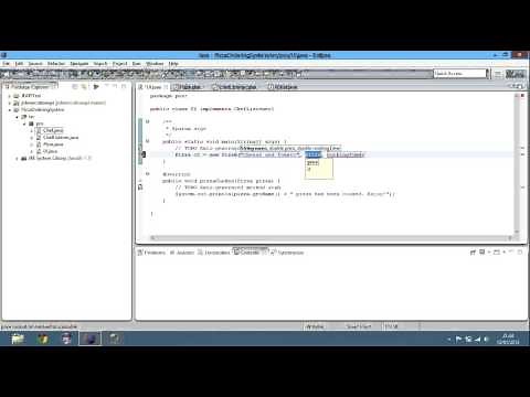 Java Tutorial - Pizza Ordering System Part 2 - Session 34