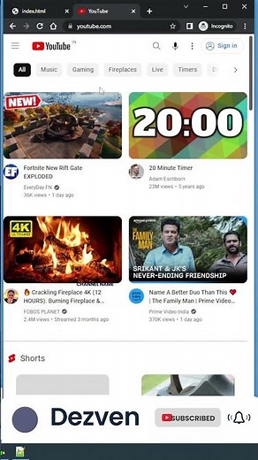 How to add youtube video in HTML website using notepad ++ #html #htmltutorial #htmlcss #html5