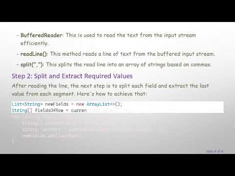 How to Read and Split a CSV File in Java