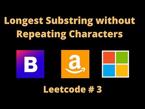 LONGEST SUBSTRING WITHOUT REPEATING CHARACTERS | LEETCODE 3 | PYTHON SOLUTION