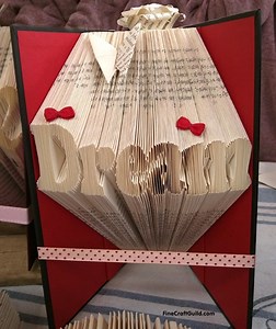 How to Fold Book Pages into Letters – Recycled Book Art Ideas